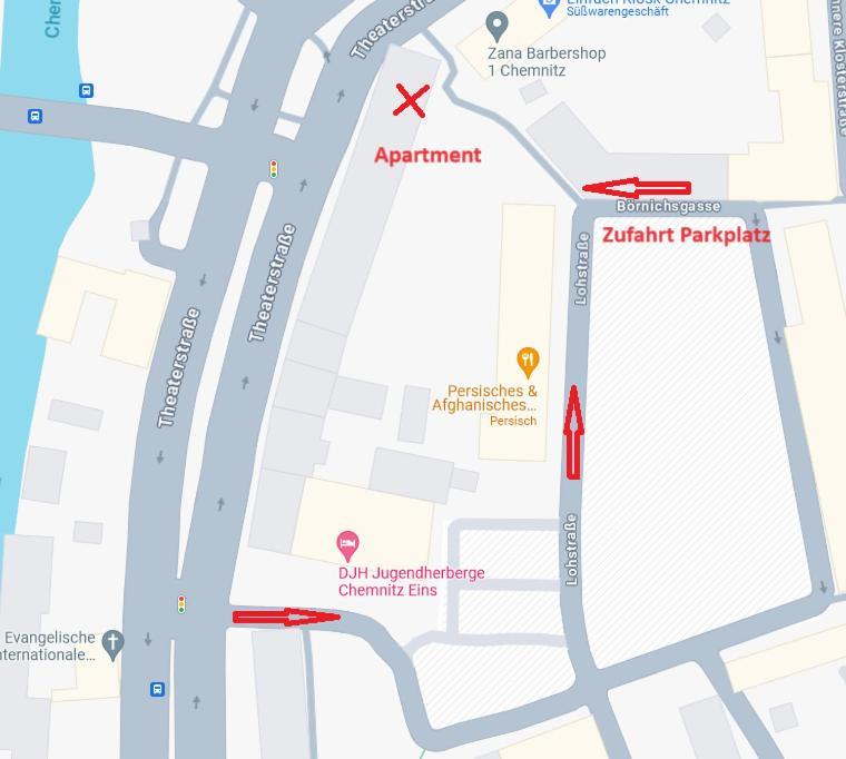T21 - Apartment Direkt Im Zentrum Mit Parkplatz Chemnitz Eksteriør billede